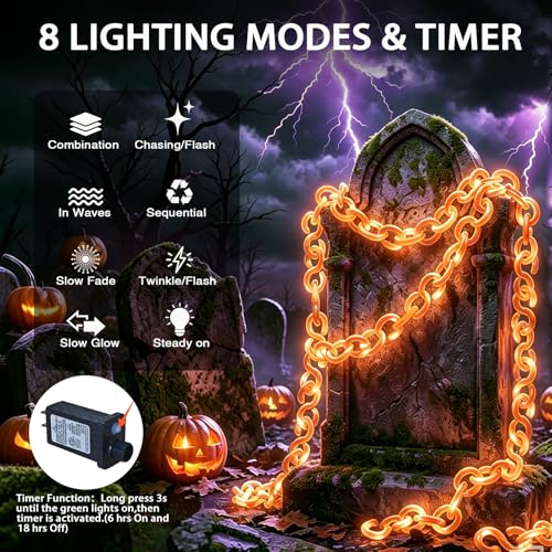 10 ft Halloween Chain Lights