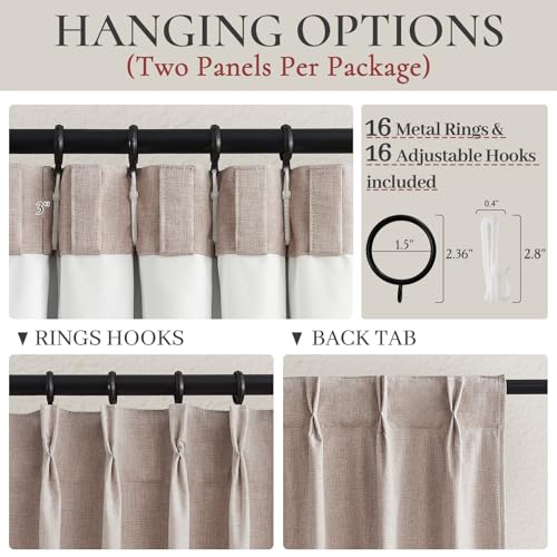 Living Room Curtains 84 Inches Long (2 Count)