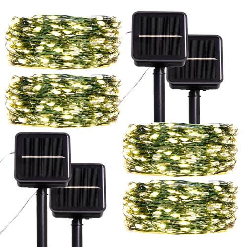 4PACK 33FT 100LEDs Solar Fairy Lights (4 Count)