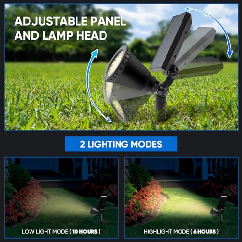 800LM Solar Spot Lights Outdoor Waterproof (4 Count)