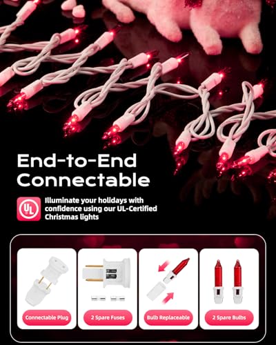 Pink Mini String Lights (100 Count)