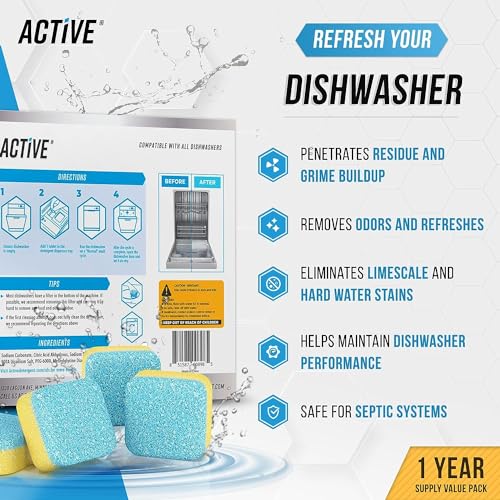Washer Dishwasher Disposal & Coffee Cleaner Tablets (96 Count)