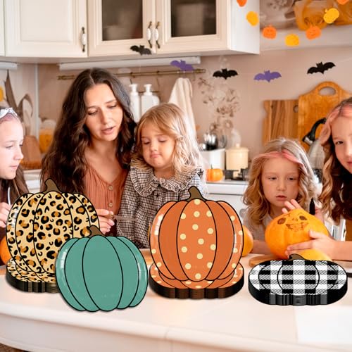 40Pcs Fall Pumpkin Paper Plates
