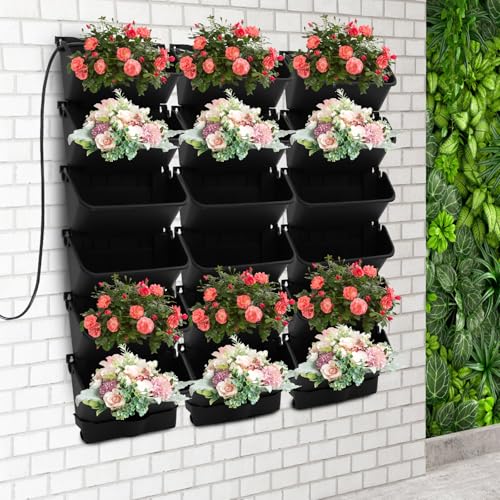 18 Pots Self Watering Vertical Wall Planter