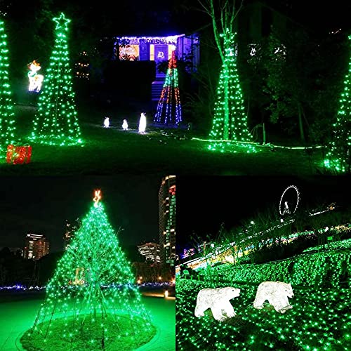 75.8 FT 200 LED Extendable Green Christmas String Lights Indoor Outdoor (82 Foot)
