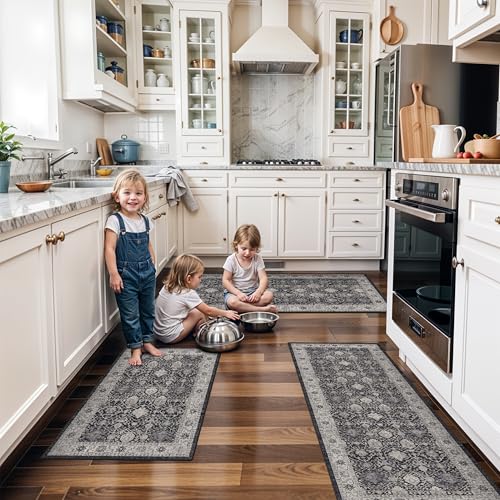 Washable 4 Piece Kitchen Floor Mats (36 Sq Ft)