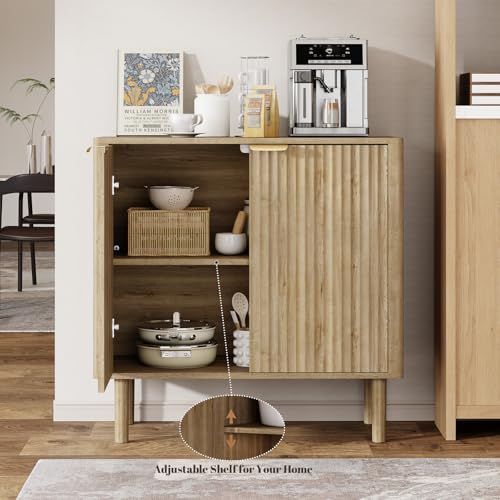 Sideboard Buffet Cabinet with Storage 31.5" (2 Count)
