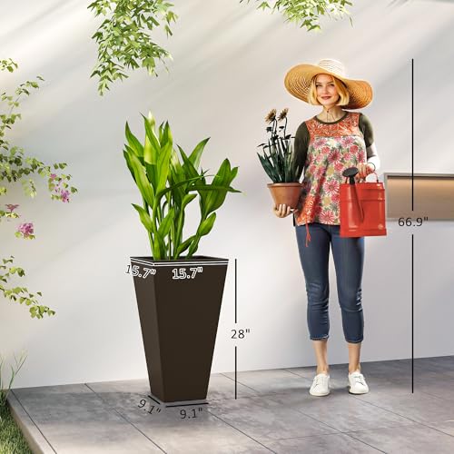 28 in Tall Planters for Outdoor Plants (3 Count)