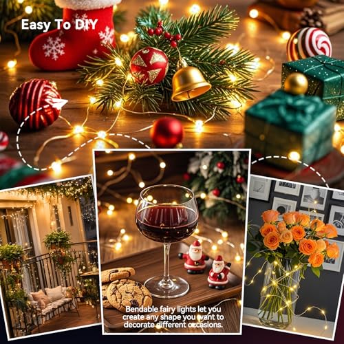 2 Pack Fairy Lights Battery Operated