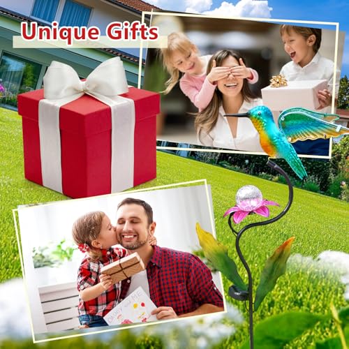 46 Inch Solar Hummingbird Lights