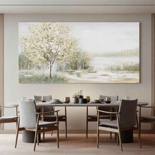 Canvas Wall Art Decor Oversized Landscape Wall Art Decor Green Wall Art for Living Room Natural Canvas Art Wall Decor Oversized Wall Art Prints For Walls Home Office Wall Decorations 39"X78"