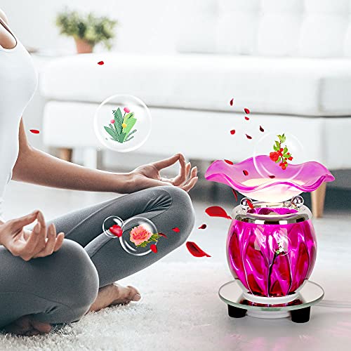 3 in 1 Electric Oil Warmer Scented Wax Warmer with with Auto Off Timer Candle Tar Melt Warmer Wax Melter Fragrance Oil Burner