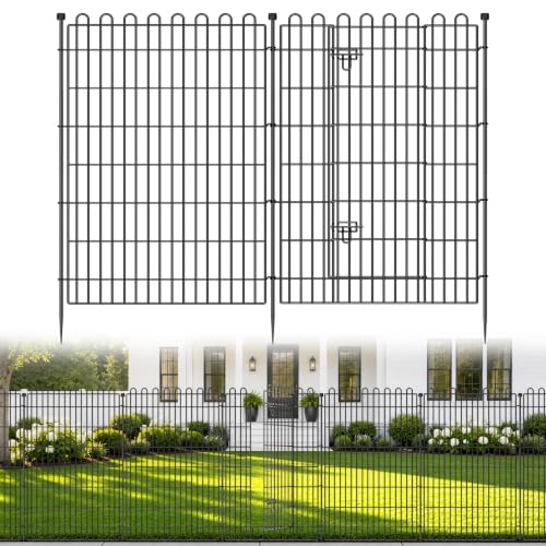 Garden Fence Outdoor for Yard with Gate