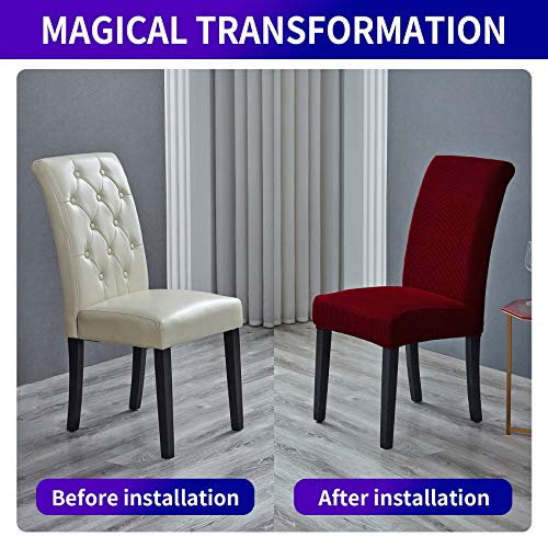 Stretch Chair Covers for Dining Room Set of 8