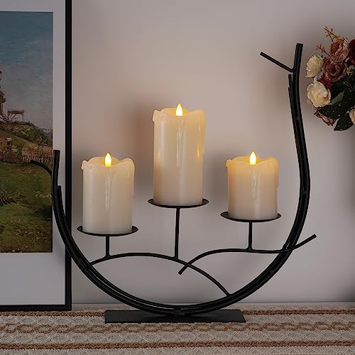 Dripping Wax Flameless LED Pillar Candles (3 Count)