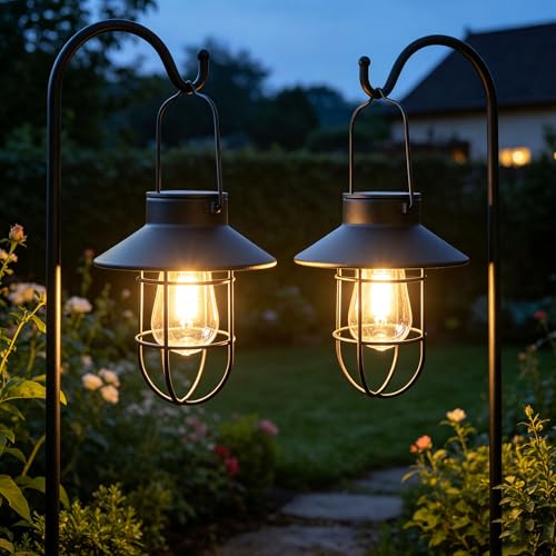 Solar Lantern 2pack Outdoor Hanging Light (2 Count)