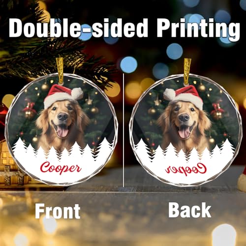 Personalized Pet Photo Ornaments Lovely Decor Gifts for Christmas