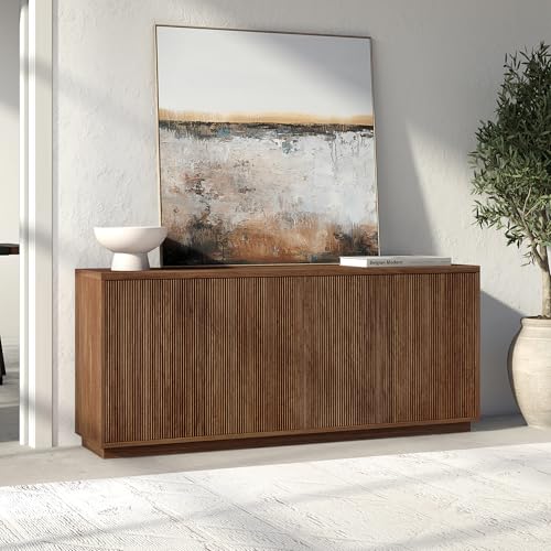 68" Fluted Modern Sideboard Buffet Cabinet