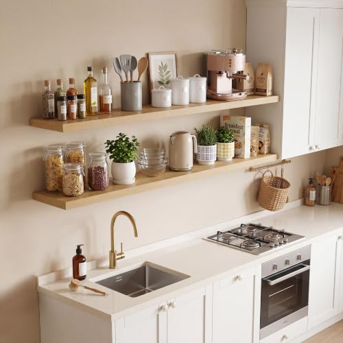 10 Inch Deep Floating Shelves 40” Set of 2 (2 Count)