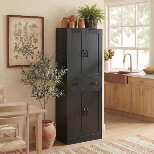 Rustic Black Kitchen Pantry
