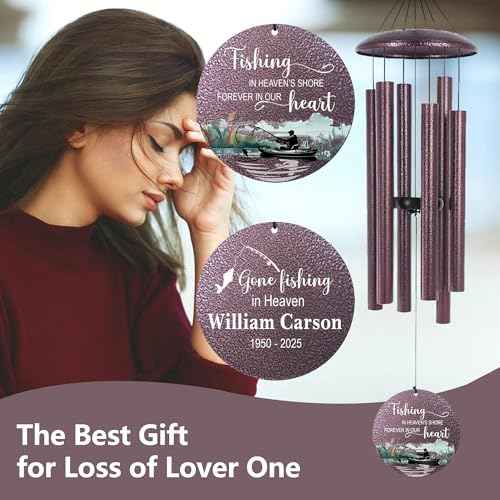 Memorial Wind Chimes for Loss Dad