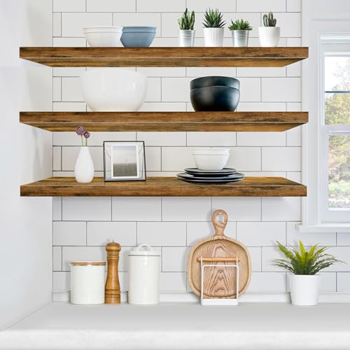 Floating Shelves for Wall Storage (3 Count)