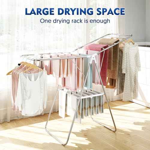 Large Stainless Steel Clothes Drying Rack