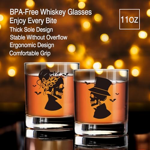 Skull Whiskey Glass 2 Piece with Metal Card
