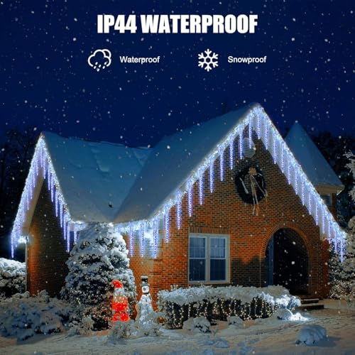 Christmas Meteor Shower Icicle Lights Outdoor (720 Count)