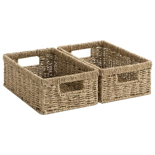 Wicker Baskets for Organizing (2 Count)