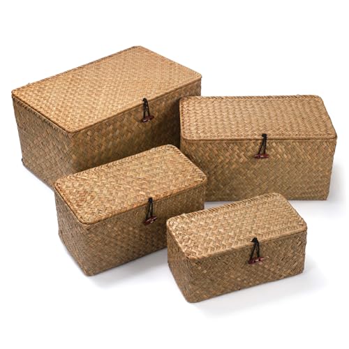 Wicker Basket with Lid (10.22 Count)