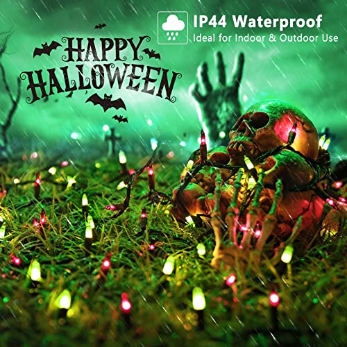 Waterproof Purple & Green Halloween Lights (100 Count)