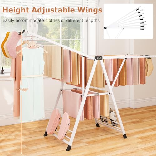 Foldable Metal Clothes Drying Rack