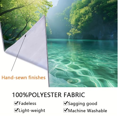 Nature Tapestry Forest Tree Sea Cave Wall Hanging