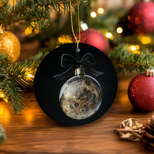 Vintage Moody Space Bauble Ball Christmas Ceramic Ornament Gifts