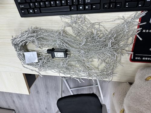 99ft 1200 LED Orange Icicle Lights (99 Foot)