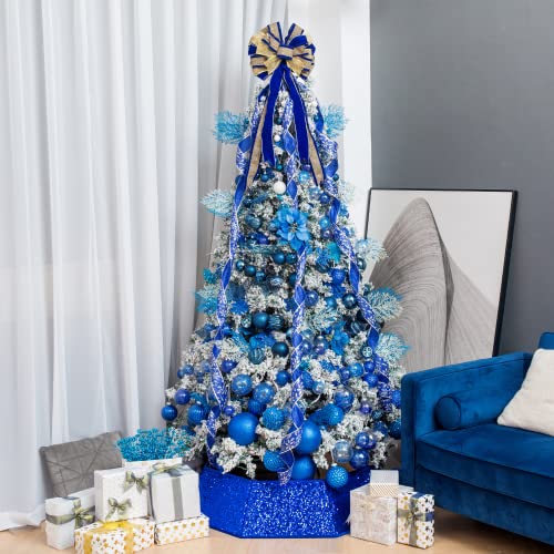 60mm 2.36" Christmas Ball Ornaments Shatterproof Christmas Ornaments Set Decorations for Xmas Tree Balls (34 Count)