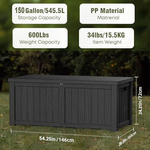 150 Gallon Outdoor Deck Box