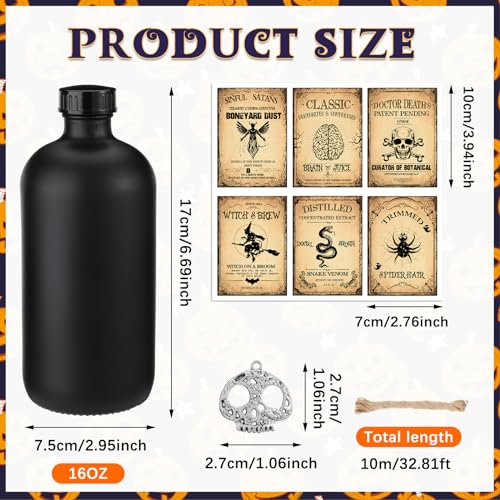 31 Pcs Halloween Potion Bottles Set with Cork
