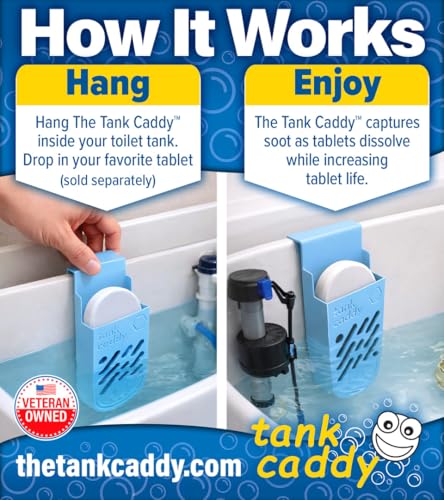 The ORIGINAL Tank Caddy Toilet Tablet Holder