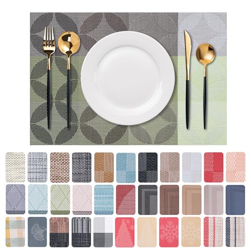 Placemats Set of 6 Washable Indoor (6 Count)