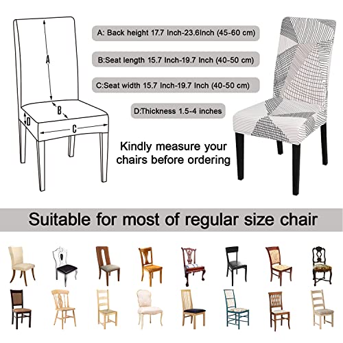 White Chair Covers for Dining Room Set of 6