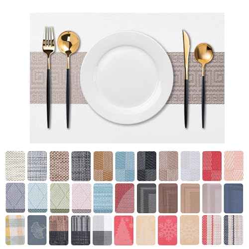 Placemats Set of 6 Washable Indoor (6 Count)