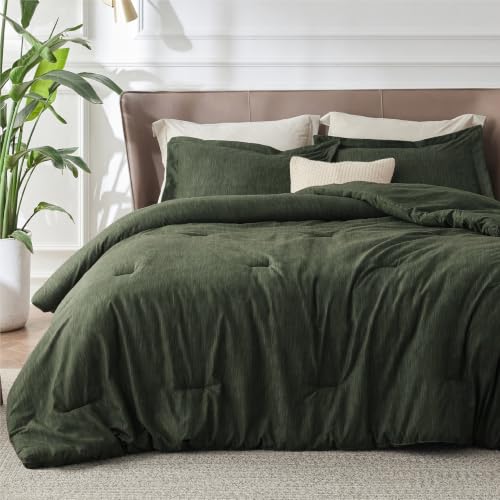 Olive Green Queen Comforter Set