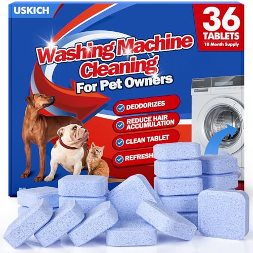 36 Pack Washing Machine Cleaner Tablets for Pet Owners Pro (36 Count)
