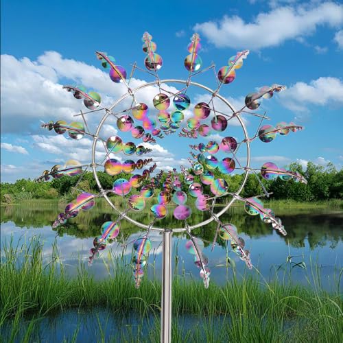Unique and Magical Metal Windmill (2 Count)