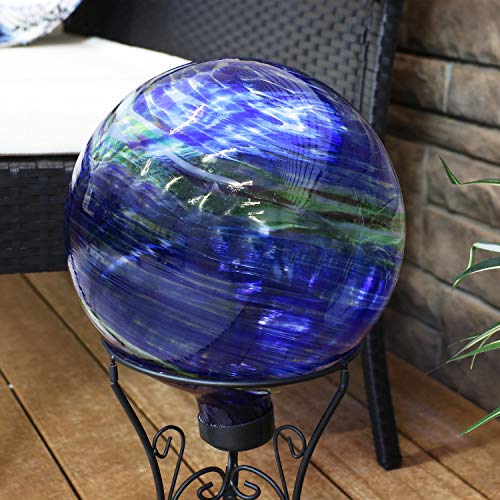 Sunnydaze 10" Glass Gazing Ball for Garden (2 Count)