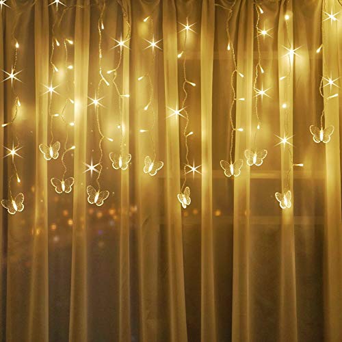 Butterfly Curtain Fairy Lights USB Plug in