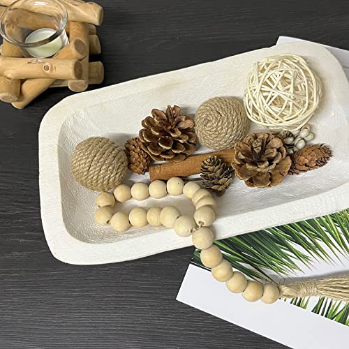 Wooden Dough Bowl Decor