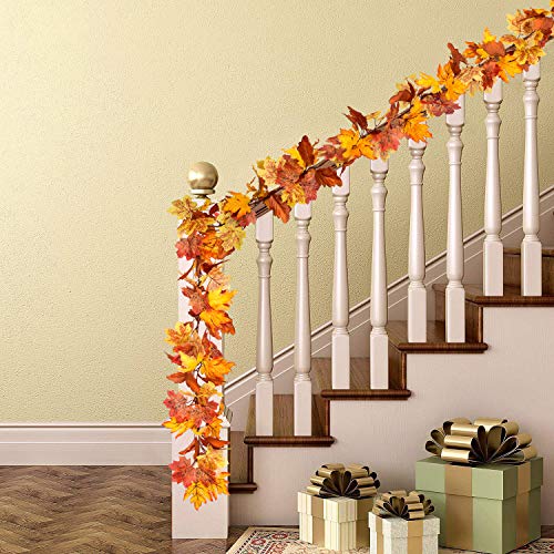 2 Pack Fall Garland Maple Leaf